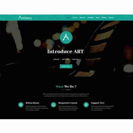Artistry – HTML Template